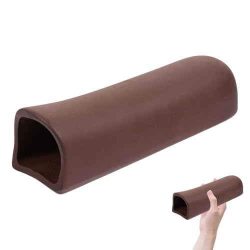 Aquarium Ceramic Shrimp Habitat Tube Fish Tank Tunnel Breeding Cave Shelter Ornament for Freshwater Tanks