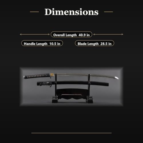 Hand Forged 1045 Heat-Tempered Katana, Full Tang Sword - color: Warrior 369