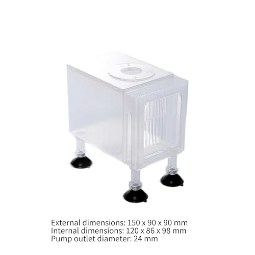 Aquarium Filter Box Pump Protection Shield - Universal Pump Case Container for Fish Tank & Pond Pumps- Large White