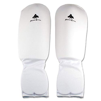 Pine Tree Martial Arts Taekwondo, Karate Training Cloth Fist & Forearm Pad - size: XS-CHL, style: White