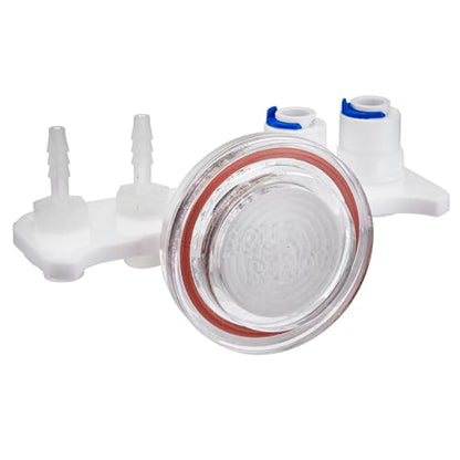 AquaReady DTH-1 Magnetic Dosing Tube Holder for Aquariums – Durable Acrylic Mount with Quick Connect Fittings for Dosing Pumps, Auto Top Off, Saltwater & Freshwater Tubing Management