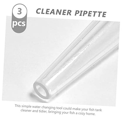 GANAZONO 3pcs Aquarium Pipette Water Changer Practical Fish Tank Cleaner Feces Waste Efficient Fluid Extraction Tool for Easy Cleaning and Water Changes Scale Design