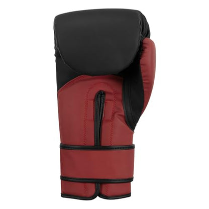 TITLE Boxing Conquest Training Boxing Gloves - color: Black/Red, size: 12 oz