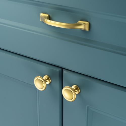 10 Pack 3 Inch Hole Centers, Brushed Gold Cabinet Pulls Gold Cabinet Handles Gold Kitchen Hardware for Cabinets ZP2409 Drawers Bedroom Dresser Bathroom Vanity Cupboard Closet - color: Brushed Gold, size: 3" Hole Centers-10 Pcs