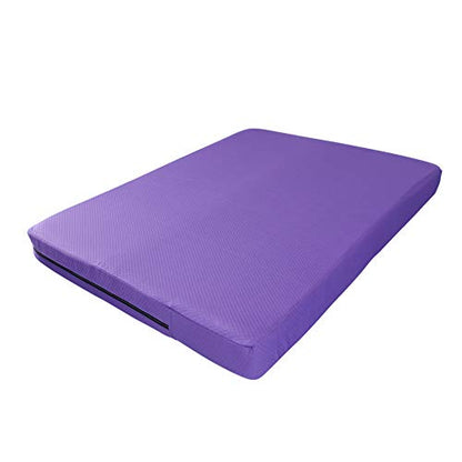 Tumbl Trak Home Practice Mat, 4 ft x 6 ft x 6 in, Soft Pillow Mat, Thick Gymnastics Landing Mat for Home - color: Purple