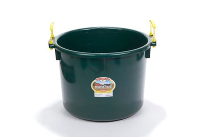 Little Giant® Plastic Muck Tub | Durable & Versatile Utility Bucket with Handles | Muck Bucket | Durable Handles | 40 Quart | Green