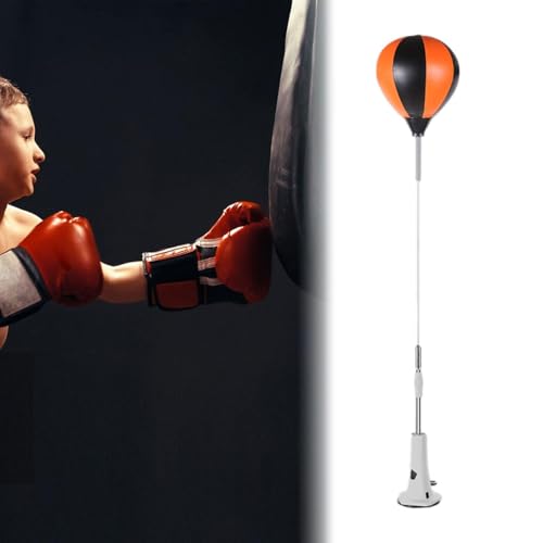 Punching Bag, Height Adjustable Boxing Set with Stand, Boxing Reaction Ball, Speed Bag Punching Equipment for MMA Home Gym Workout Fitness - color: For Adults, Inflatable Ball