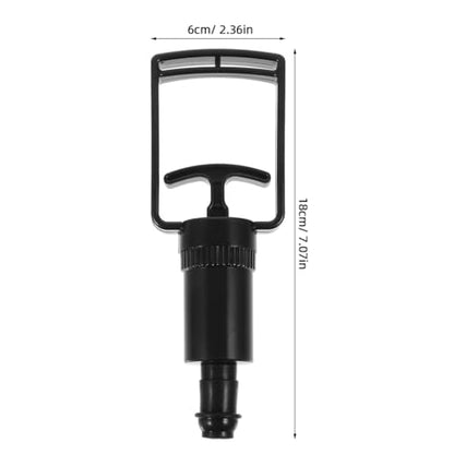 Baluue Handheld Vacuum Cupping Pump Replacement Suction Handle Manual Body Massage Tool Accessory for Vacuum Cups, Ergonomic Grip Pump Device, Black