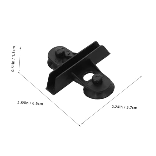 BESPORTBLE 10pcs Aquarium Divider Clips Cups Versatile Fish Tank Isolation Holders for Securing Dividers Tubing Decorations Easy Installation and Secure Grip Black Plastic Design