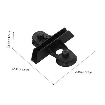 BESPORTBLE 10pcs Aquarium Divider Clips Cups Versatile Fish Tank Isolation Holders for Securing Dividers Tubing Decorations Easy Installation and Secure Grip Black Plastic Design