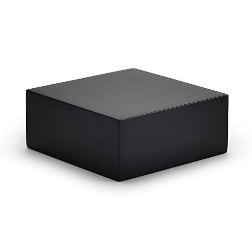 Oirlv Solid Wood Minimalism Style Jewelry Display Stand Showcase Jewelry Organizer Black Square Holder (SM05303) - color: SM05303
