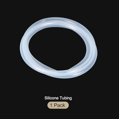 3.3ft 1/4" ID x 5/16" OD Silicone Tubing Clear 6mm x 8mm Industrial Plastic Tubing Pure Silicone Hoses for Pump Siphoning Draining Irrigation Brewing - color: Clear, size: 1/4" x 5/16"