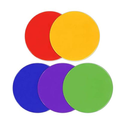 9 Inch Non Slip Rubber Agility Markers,Flat Field Cones Floor Dots for Soccer Basketball Sports Speed Agility Training and Drills(5Pcs,with Net Bag)