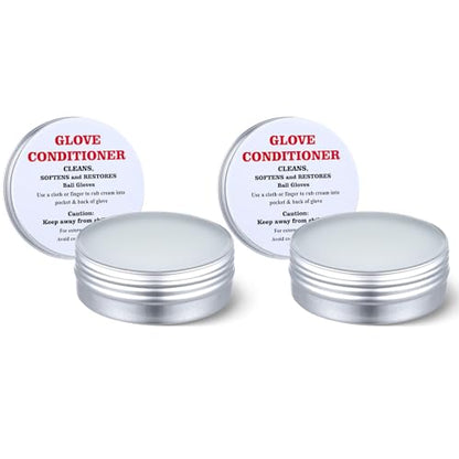 2 Pcs Baseball Glove Conditioner Leather Conditioner Cream Softball Baseball Glove for Break in Gloves Leather Sports Equipment Improving Flexibility