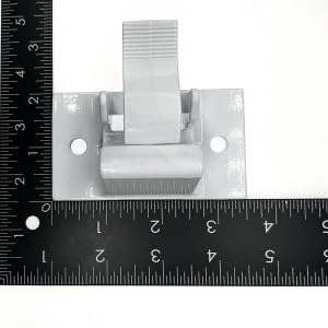 2PC 3104653.005 RV Awning Bottom Mounting Bracket White | Steel & aluminum build, rust-proof, with sealing gasket, fits 8300 8500 9000 awnings
