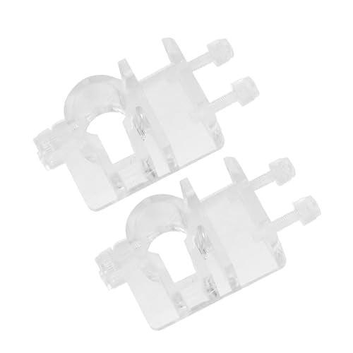 4Pcs Acrylic Aquarium Soft Tube Fixture Holder Hose Clamps Aquarium Fish Water Pipe Hose Fixing Clip Tube Clamp Holder Fish Tank Hanger Acrylic Fixture