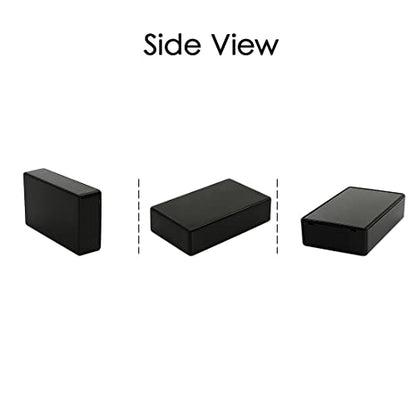 5Pcs ABS Plastic Electrical Project Case Power Junction Box, Project Box Black 3.9 x 2.4 x 1.0 inch (100 x 60 x 25 mm) - size: 3.9" x 2.4" x 1.0"(5pc)