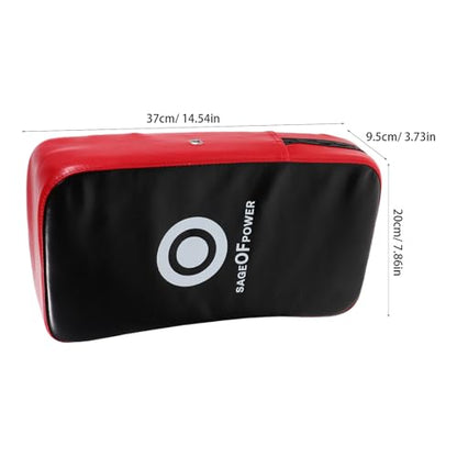 Lurrose Taekwondo Kick Shield Curved Pu Punching Pad Lightweight Portable Kickboxing Training Equipment for Adults, High Density Epe Material for Home Gym Use