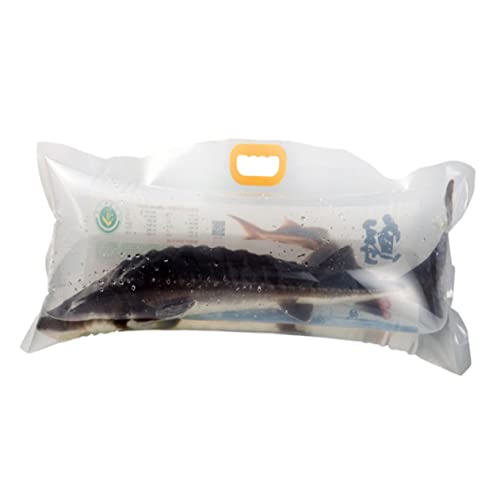 4pcs Oxygen Filling Live Fish Packing Bags Sturdy Seafood Carry-out Pouches for Fresh Fish and Shrimp Heavy-duty Plastic Bags for Supermarket and Home Use