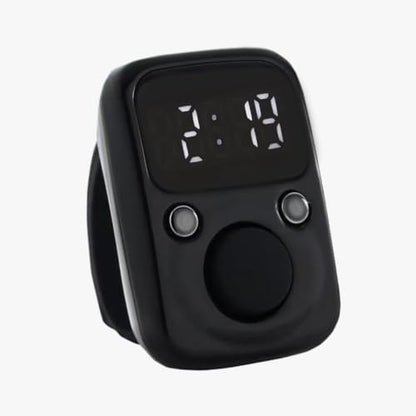 Hand Counter Clicker Portable Hand Finger Counting Clicker - color: Black