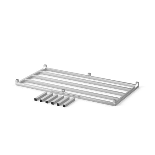 60" Long x 30" Wide | Height: 12" Off The Floor Aluminum Dunnage Rack | Storage in Restaurant, Kitchens and Garages and More! - size: 60" Long x 30" Wide | Height: 12" Off The Floor