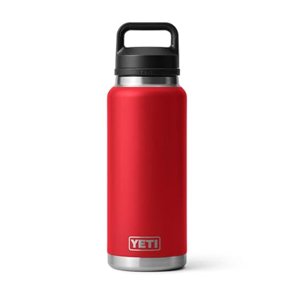 YETI Rambler 36 oz Bottle, Vacuum Insulated, Leakproof, Stainless Steel with Chug Cap - color: Rescue Red