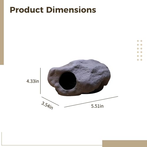 Ceramic Aquarium Cave Shelter with Dual Openings, Purple Sand Shrimp Hideout House for Cichlid Breeding, Parrot Spawning, and Tank Decoration