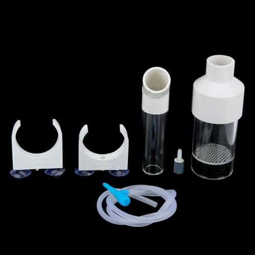 AQ50025 Acrylic Fish Hatchery Transparent Brooding Tube with Suction Cups Air Lifting Incubator for Cichlids Eggs