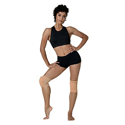 Danz N Motion Cheerleading and Dance Knee Pads - Shock Absorbing Knee Protection - color: Tan, size: X-Large