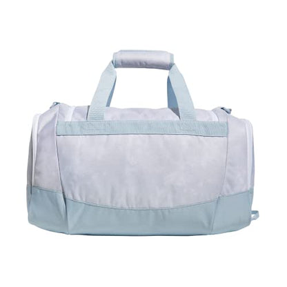 adidas Unisex Defender 4 Small Duffel Bag - color: Stone Wash White/Wonder Blue, size: Small (38L)