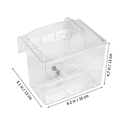 Generic 1pc Isolated Breeding Box Fish Separation Aquarium Net Fine Mesh Isolation Kit Acclimation Isolator Tank Hatchery Incubator White Plastic