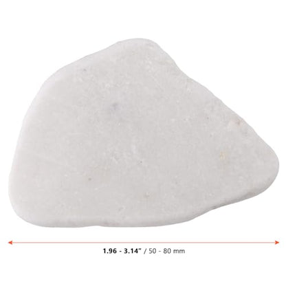 SINJEUN 35 PCS White Rocks for Painting, 2"-3" Flat Painting Rocks, Paintable Rock for Arts and Craft DIY Decoration