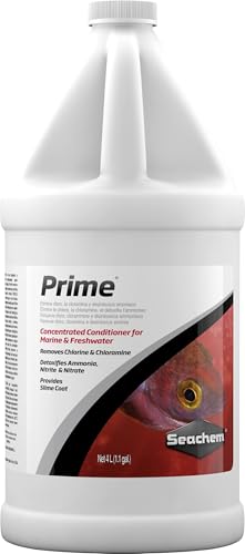 Seachem Prime Fresh and Saltwater Conditioner - Chemical Remover and Detoxifier 1 gal - size: 3785 mL, style: Conditioner