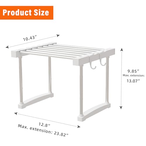 BLULEE Expandable Under Sink Organizer - 3D Adjustable Stackable Storage Shelves,Modular Cabinet Rack Around Pipes for Kitchen Bathroom