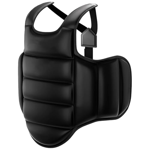 Reversible Boxing Body Protector, Karate Chest Protector, Taekwondo Chest Guard, Black and White XL, for Adults and Kids