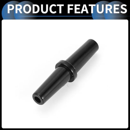 Plastic Hose Barb Fittings, 3/16" Stright Barb Connector Plastic Black, 10 Pcs - style: Straight
