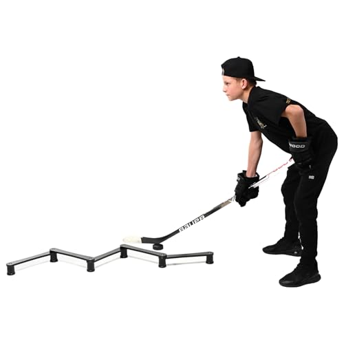 ACE HOCKEY The Snake Stickhandling Trainer – Adjustable Hockey Training Aid for Puck Control, Quick Hands, Reaction Time & Coordination – Snake 5, Snake 7 & Elevated Styles - style: Snake 5