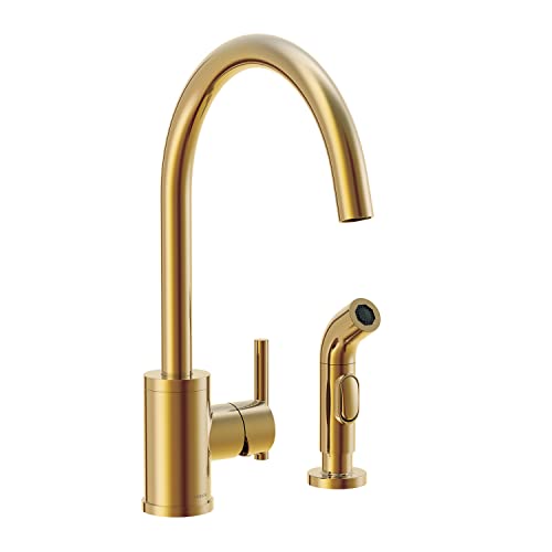 Gerber D401058BB Plumbing Parma Kitchen Faucet with Spray, Brushed Bronze - color: Brushed Bronze