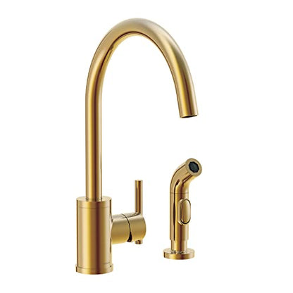 Gerber D401058BB Plumbing Parma Kitchen Faucet with Spray, Brushed Bronze - color: Brushed Bronze