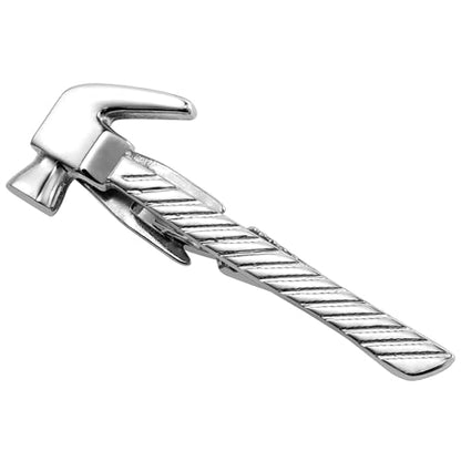 HAWSON 2/2.2 Inch Various Tie Clips for Men Unique, Personalized Novelty Tie Bars Pins Tacks, Funny Theme Wedding Holiday Gifts for Husband Groomsmens - style: Hammer