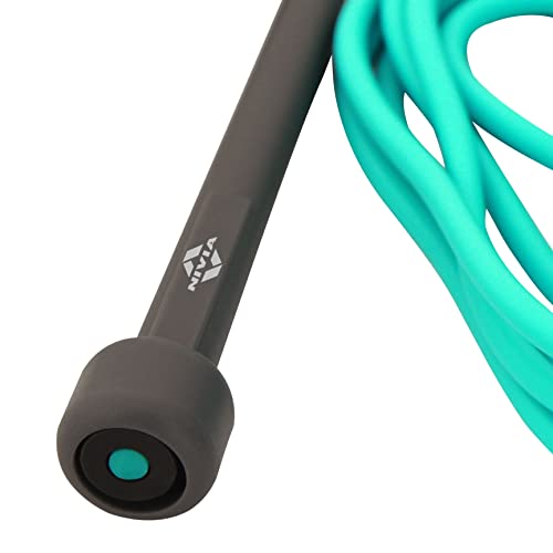 NIVIA Skipping Rope for Weight Loss & Cardio | Adjustable Jump Rope for Home Workout, Gym, Boxing & CrossFit | Smooth Rotation, Anti-Slip Handles - color: Green