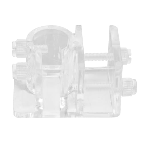 Ipetboom 3pcs Aquarium Food Fixing Clamp Multi-Functional Clip for Fish Tank Aquariums Easy to Install Space-Saving Hose Holder for Safe Feeding Water Changes Compatible Various Materials - color: Whitex3pcs, size: 6X4X3.5cmx3pcs