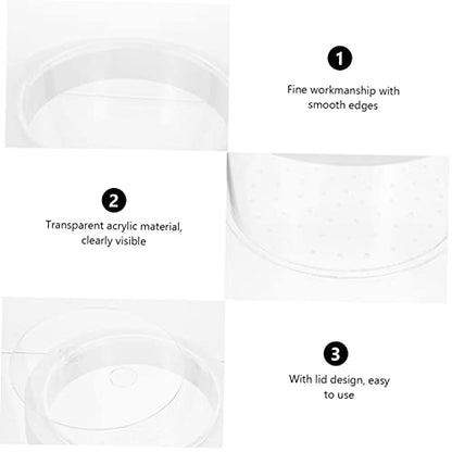 VANZACK Floating Fish Isolation Box Acrylic Fish Breeding Container for Small Aquariums Durable Transparent Hatchery with Water Permeable Design for Fry
