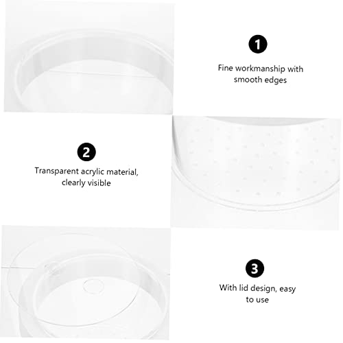 VANZACK Floating Fish Isolation Box Acrylic Fish Breeding Container for Small Aquariums Durable Transparent Hatchery with Water Permeable Design for Fry - color: Transparent