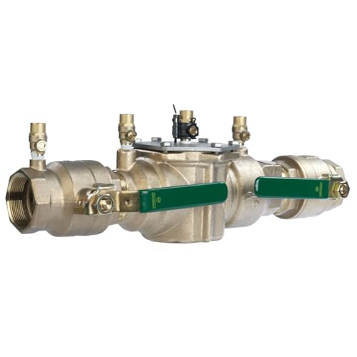 Watts LF007 Series 2" Lead-Free Copper Silicon Alloy Double Check Valve Backflow Preventer Assembly, Quarter Turn Shutoff, Single Top Entry, NPT Connections, Freeze Sensor, Modular Design - size: 2 Inch, style: With Freeze Sensor
