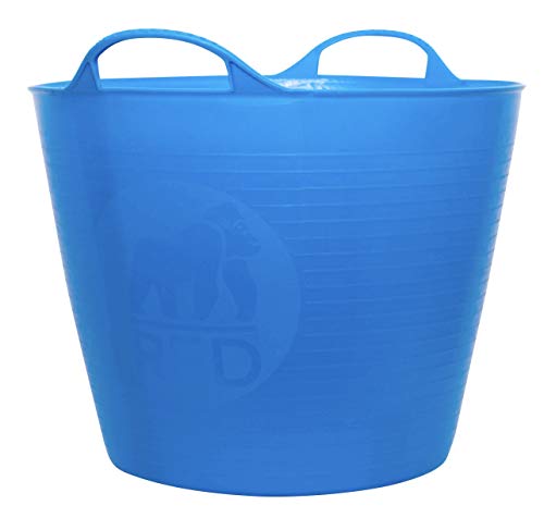 Red Gorilla Medium Flexible Plastic Tub, Toy Storage, Laundry, Gardening & More, 26 Liter/6.8 Gallon, Blue - color: Blue