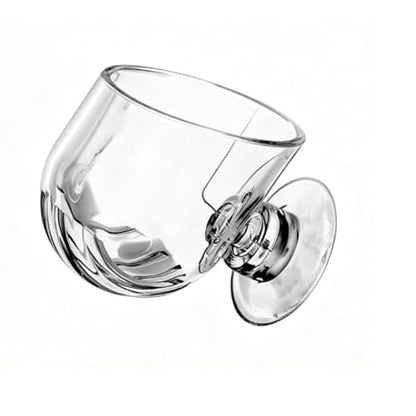Naroote Suction Cup Aquarium Planter Transparent Acrylic Plant Holder 48x49 mm with Wide Sloped Openings for Fish Tank Shrimp Fry Xmas Moss (Large Size)