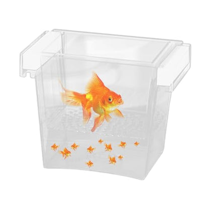 Fish Hatching Container - Floating Fish Breeder Box for Aquarium, Isolation & Hatchery Tank | Fish Nursery Box, Divider Incubator Container for Betta Fry Guppy Angelfish Acclimation & Feeding - color: Square