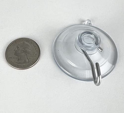 9-Pack Medium 1 3/4 inch Pennsylvania Heavy Duty Suction Cup Hooks for Glass Windows. for Signs Holiday Ornaments Suncatchers - size: 9-Pack Medium 1 3/4 inch