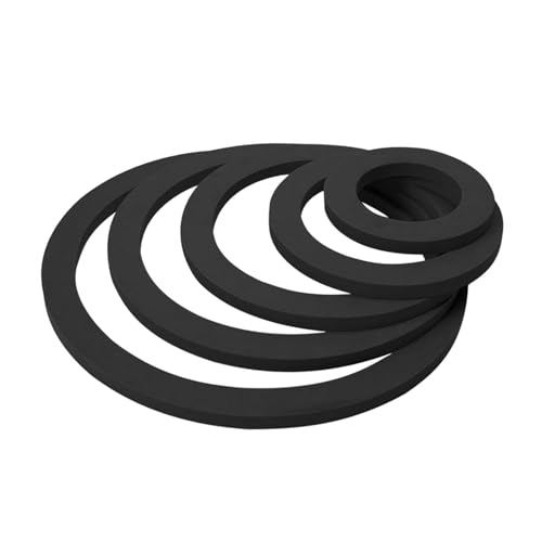 Aquarium Floating Plant Rings, Keep Food Plants in Place, 5 Sizes, Black